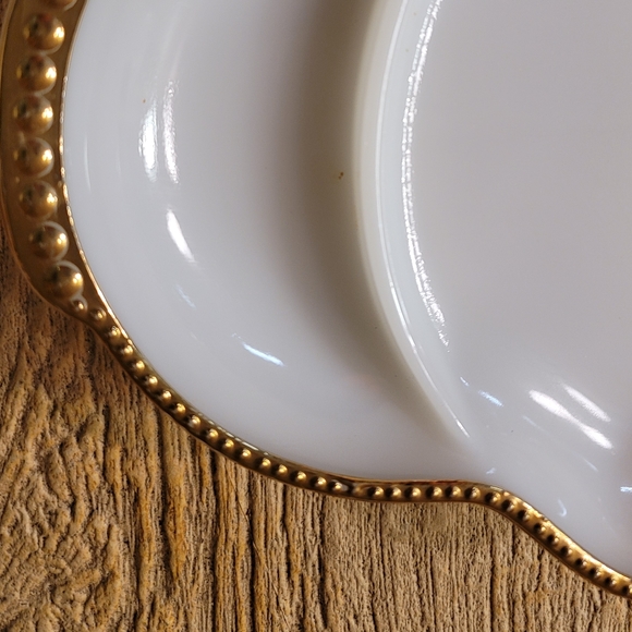 Vintage Fire King Oven Ware Divided Milk Glass Dish - Picture 5 of 8